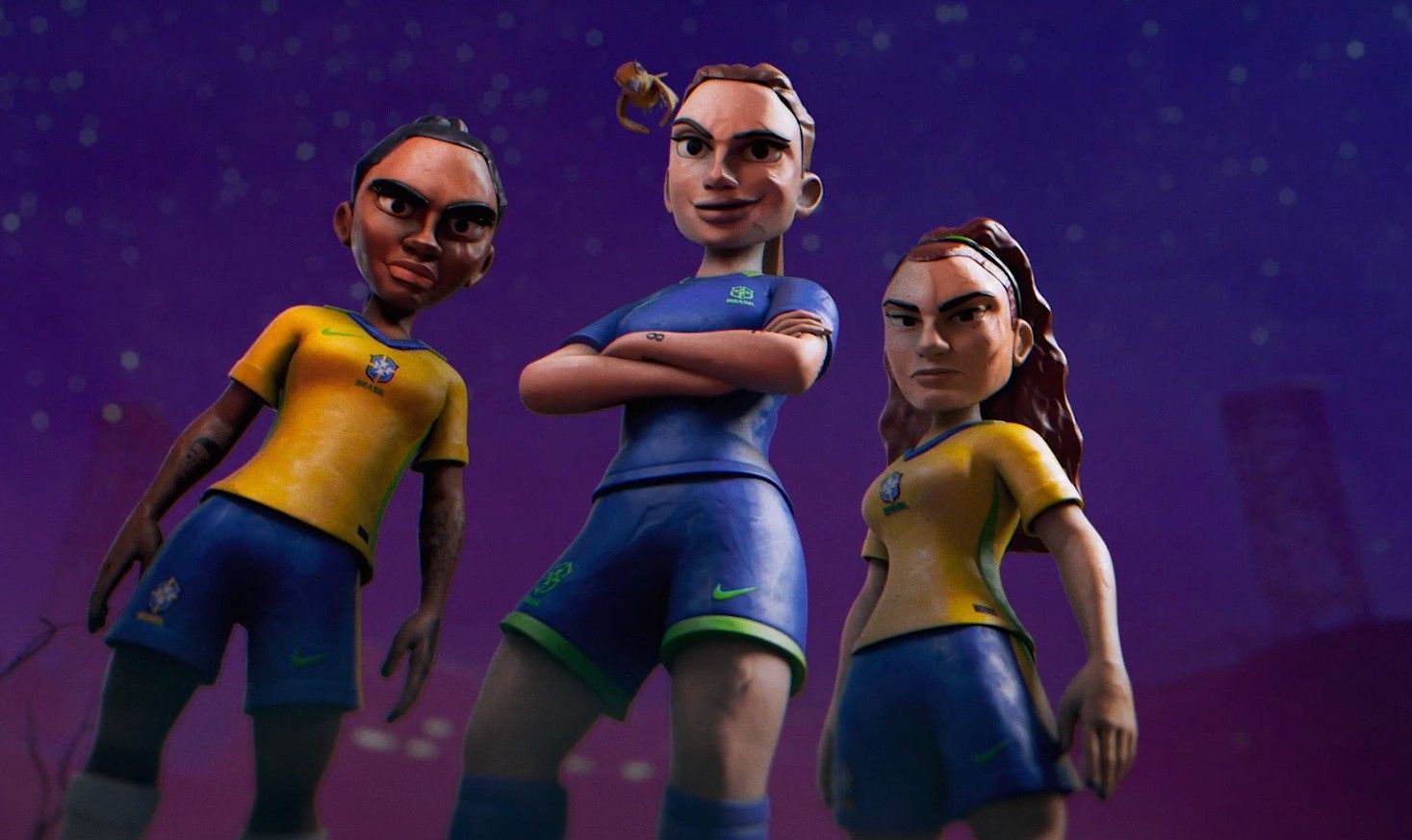 Terror das adversárias: Nike lança animação para celebrar talento da seleção feminina