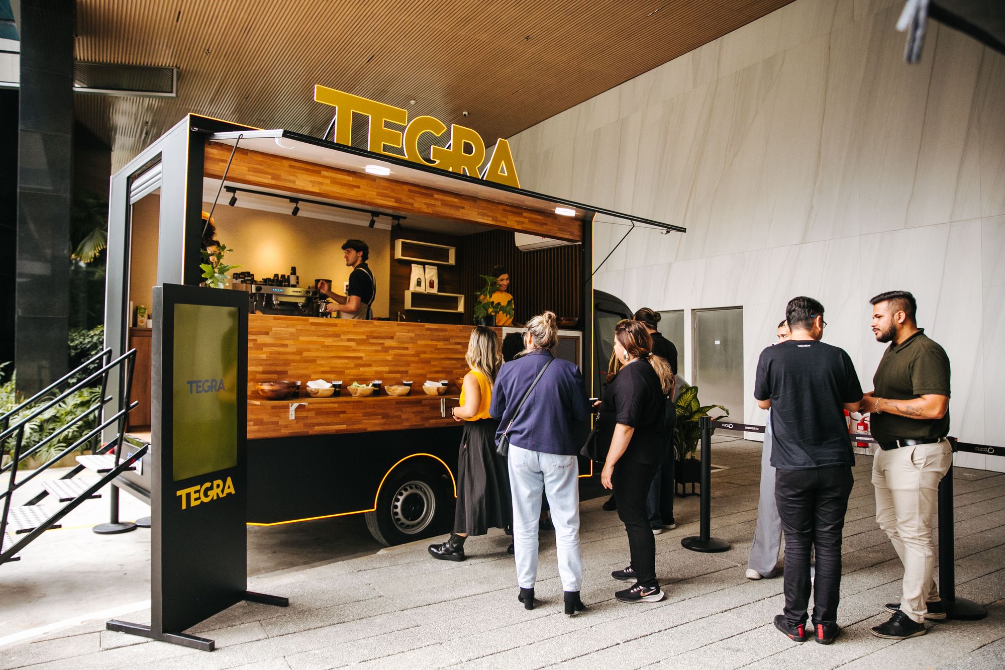 Tegra leva cafeteria itinerante a bairros de SP