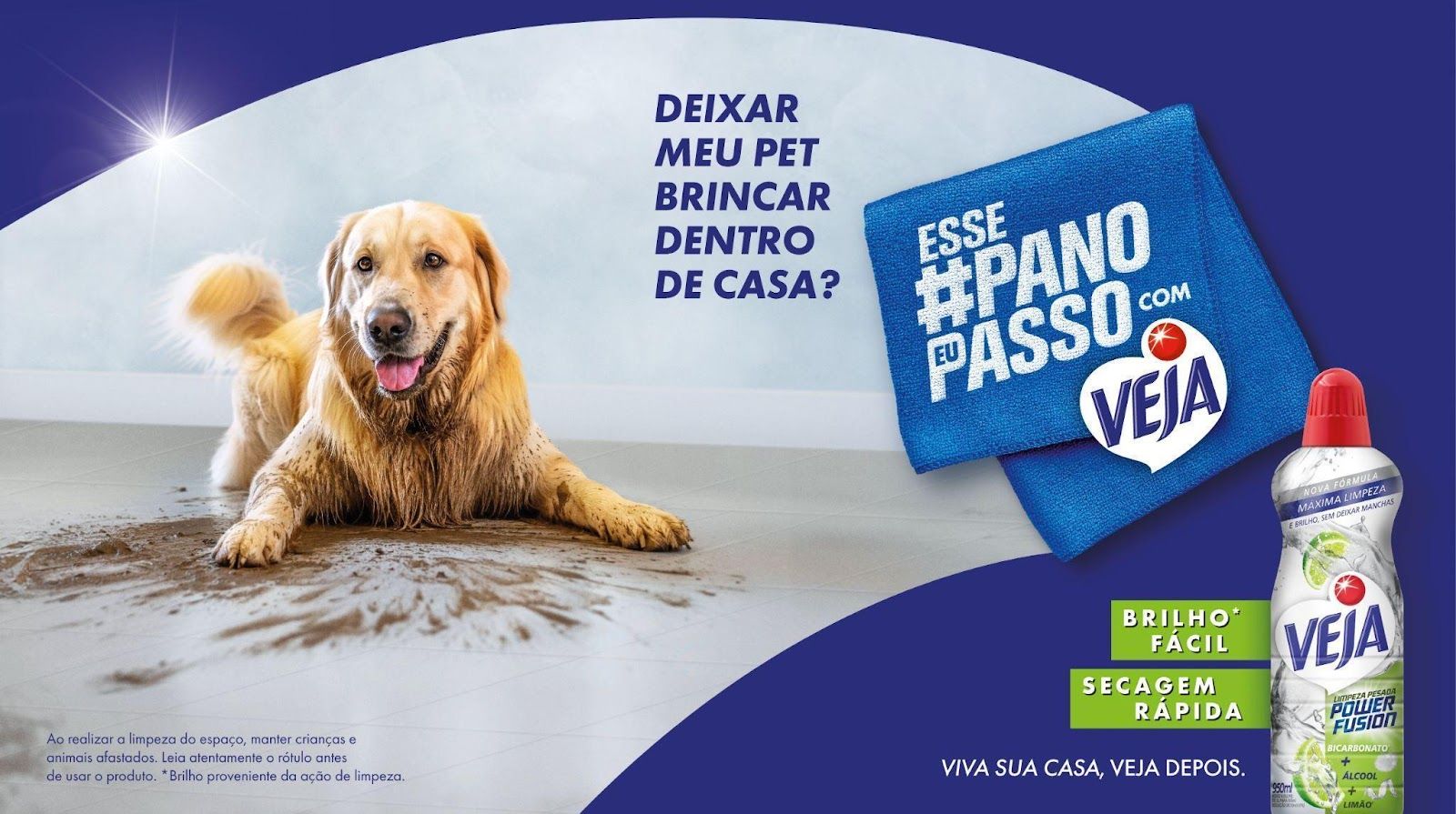 Campanha de Veja quer criar memórias em casa, sem se preocupar com a sujeira