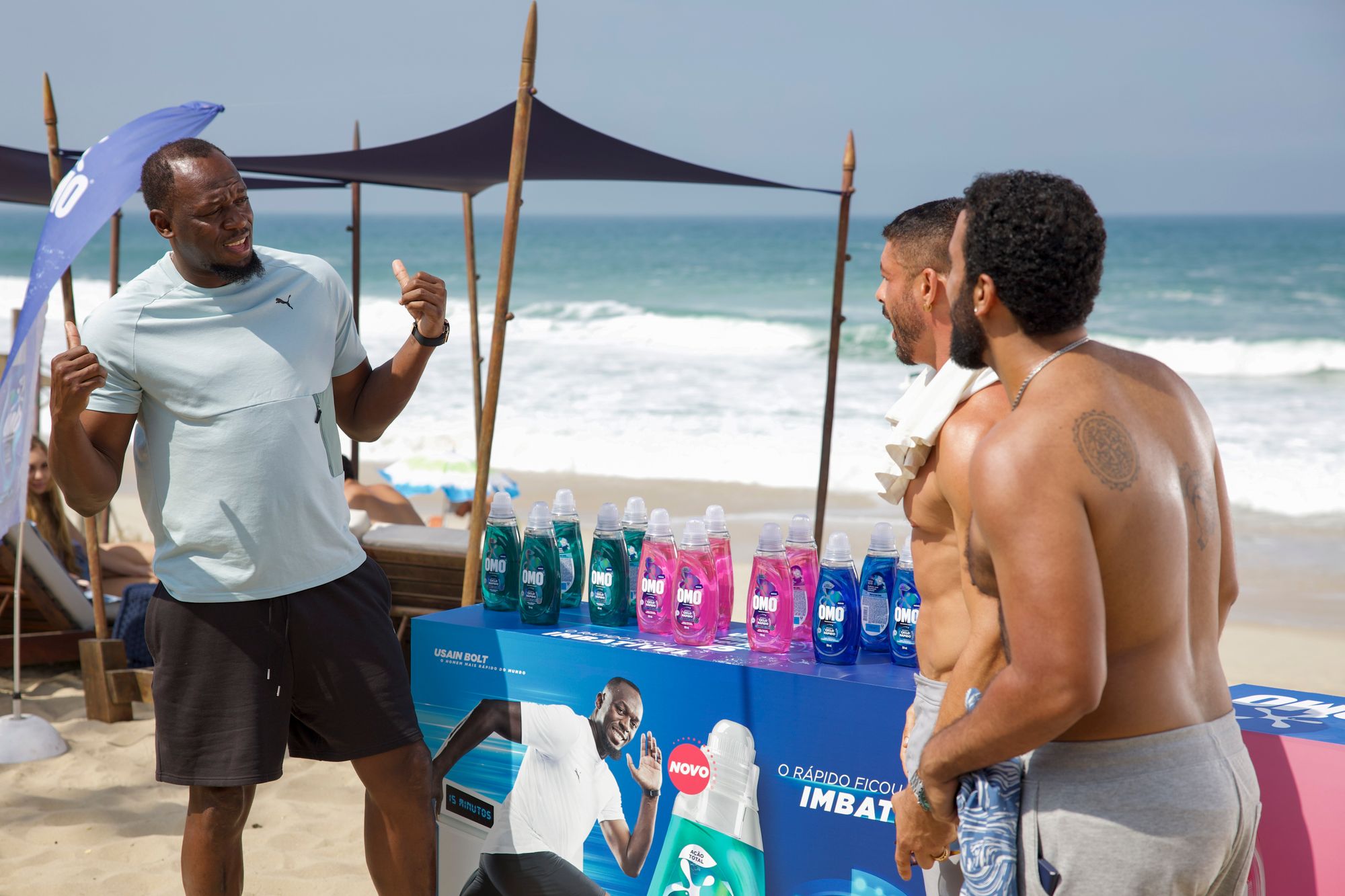 OMO leva Usain Bolt para ação em 'Vale Tudo'