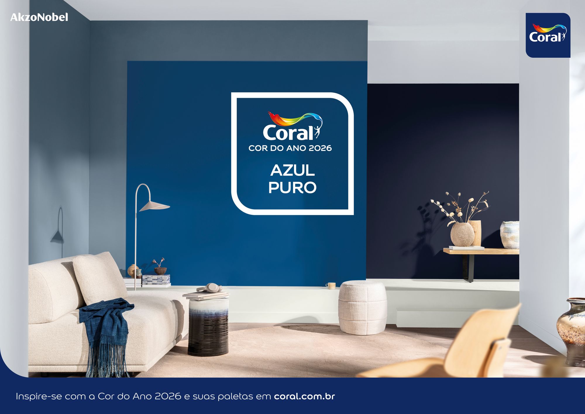 Coral define Azul Puro como a cor de 2026