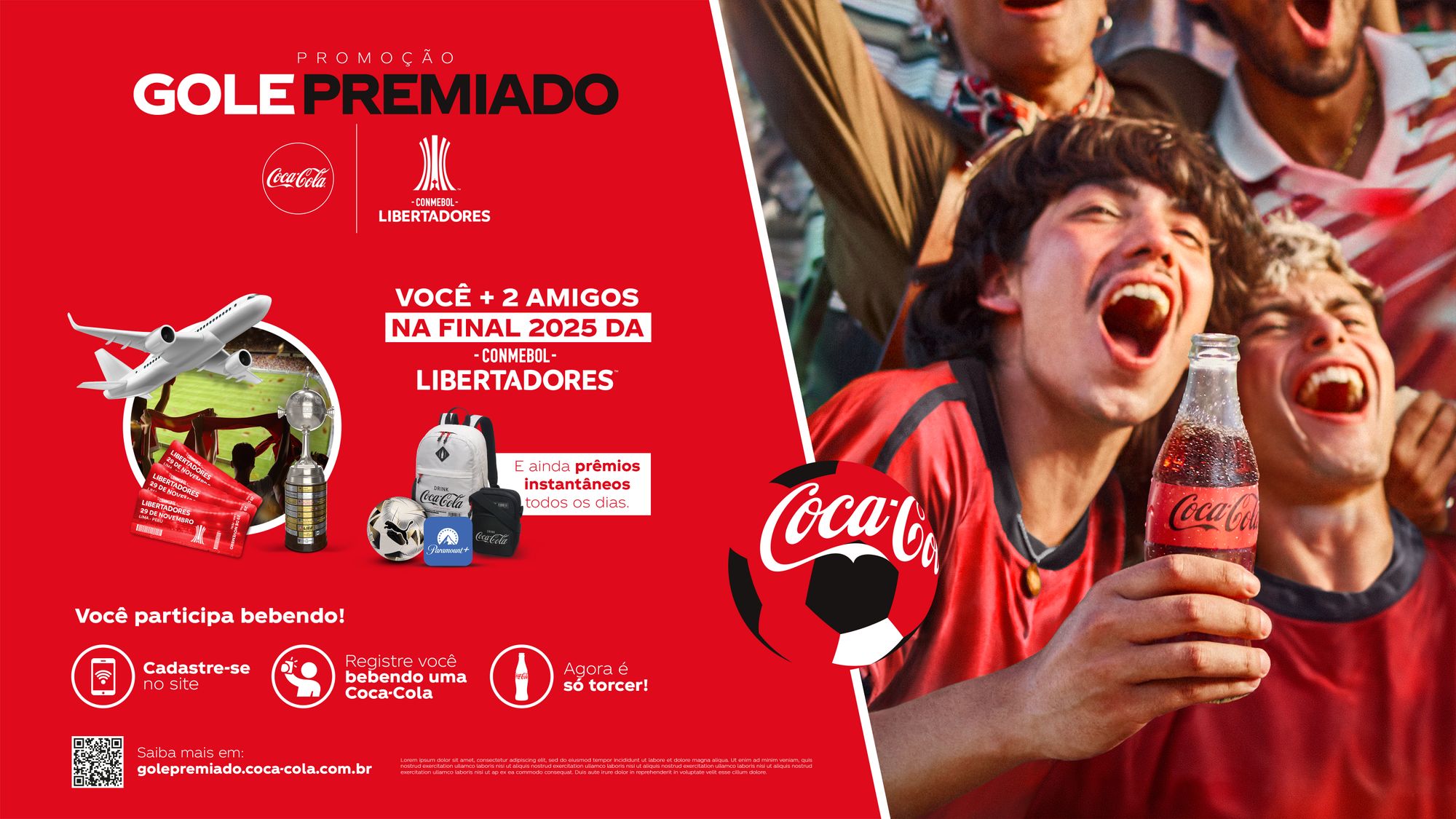 Batux assina campanha de promoção da Coca-Cola para a Libertadores