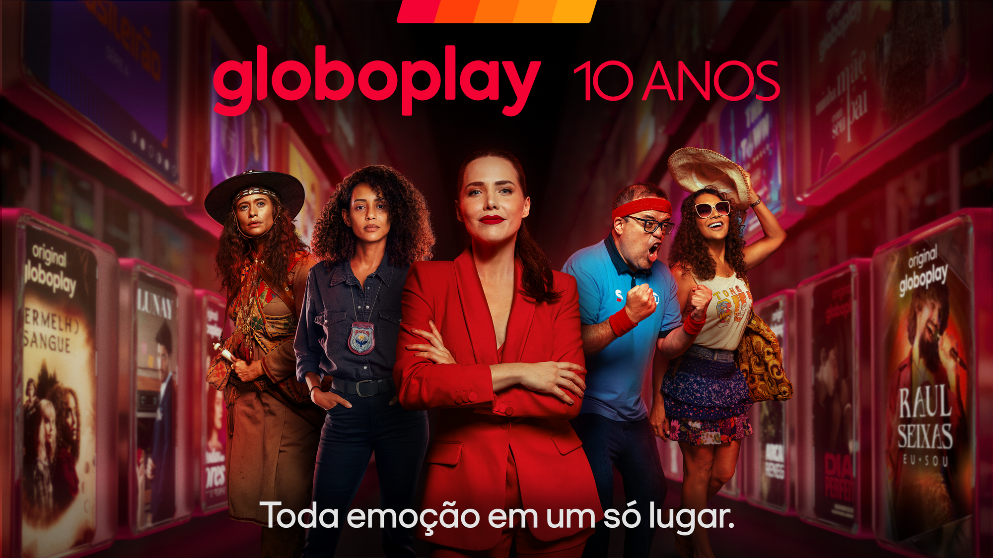 Globoplay celebra 10 anos com campanha que destaca a variedade do streaming