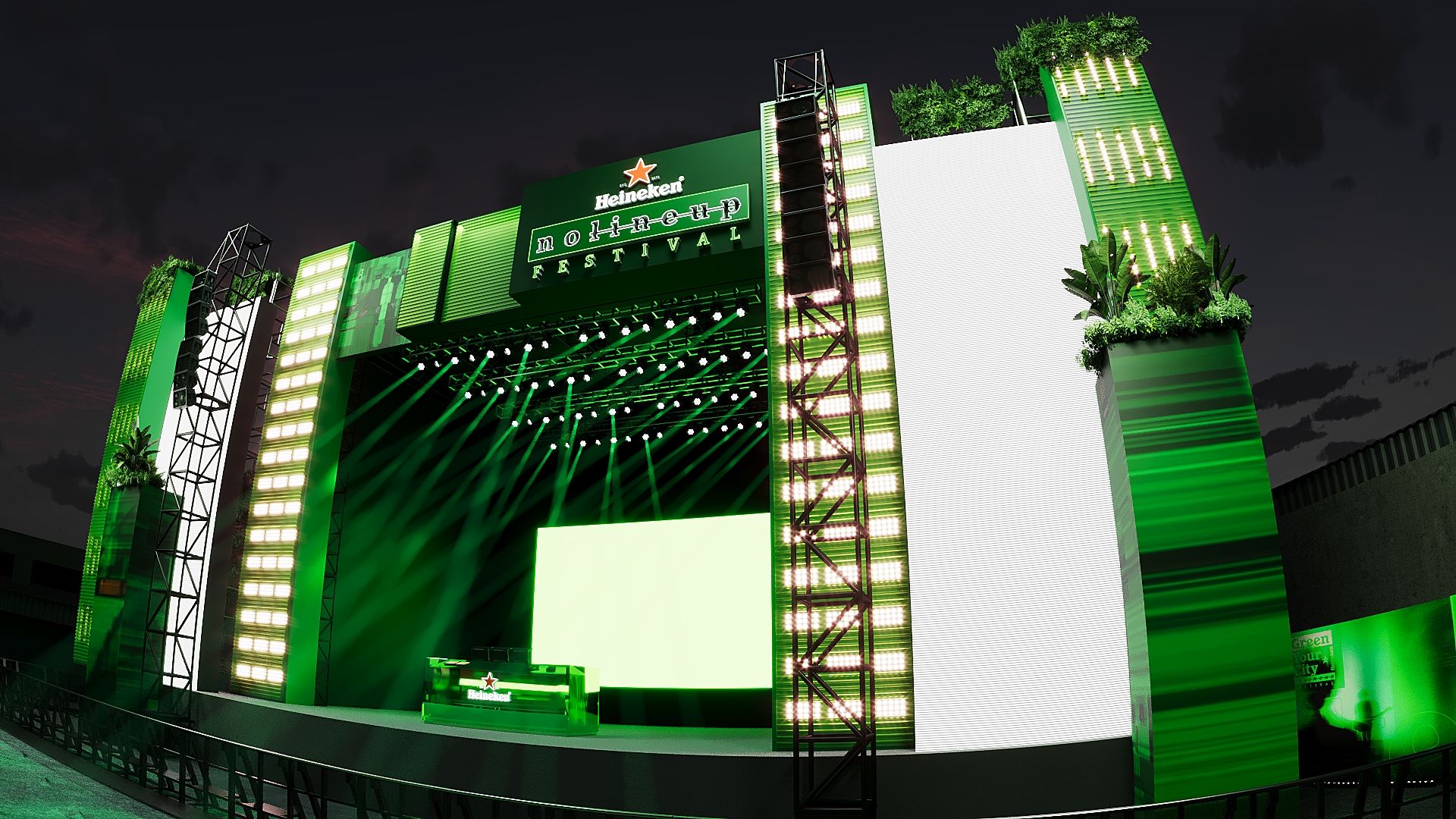 Quais marcas fazem parte do festival ‘No Line Up’ da Heineken