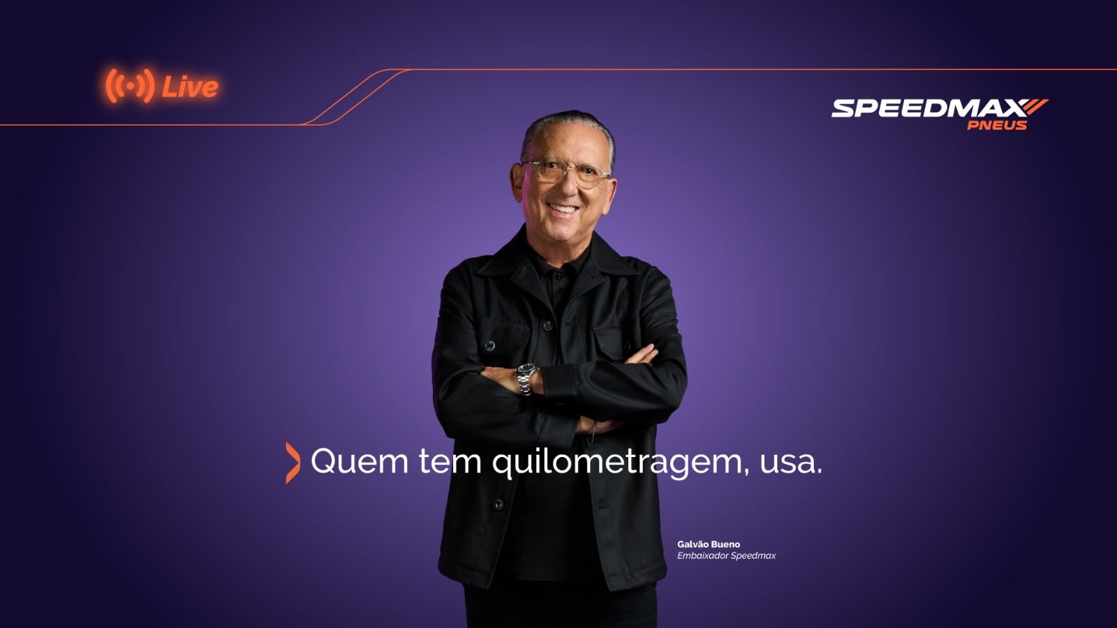Speedmax lança campanha nacional com Galvão Bueno como embaixador
