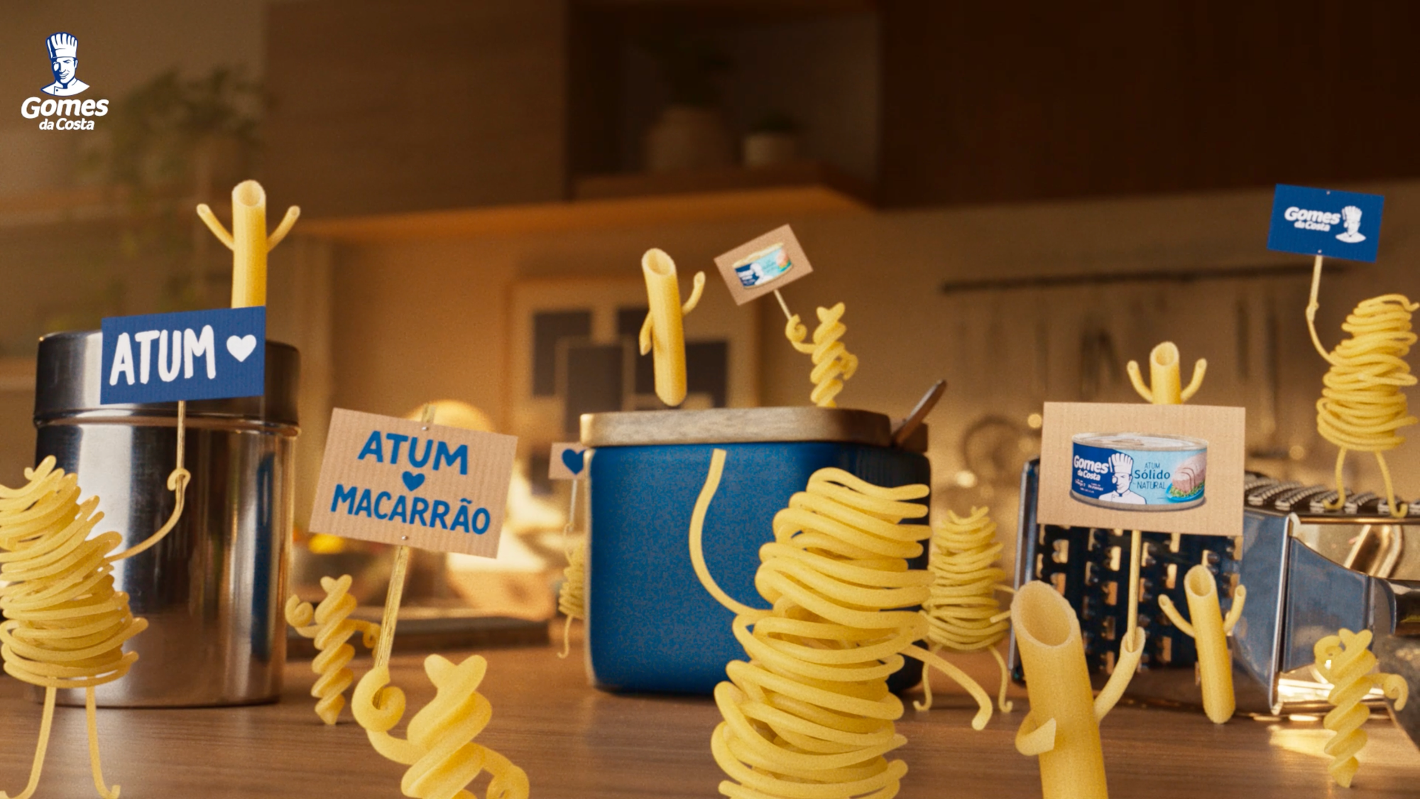 Gomes da Costa reforça combinação com macarrão em 'Fãs de Atum'