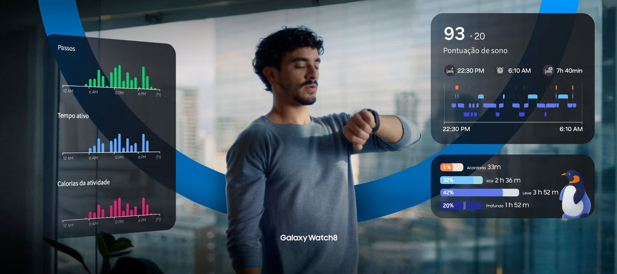 Samsung apresenta Galaxy Watch8 como aliado do autocuidado