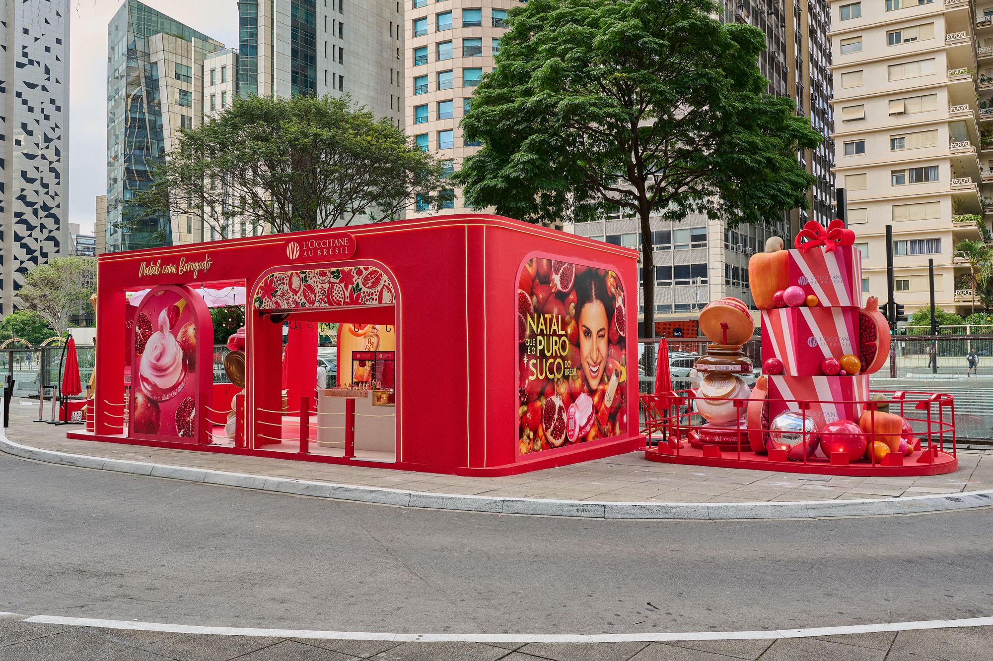 L’Occitane au Brésil abre pop-up de Natal na Avenida Paulista