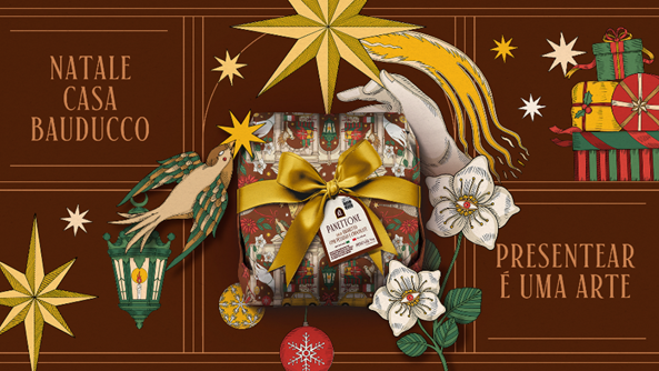 Casa Bauducco lança campanha 'Presentear é uma arte' para o Natal