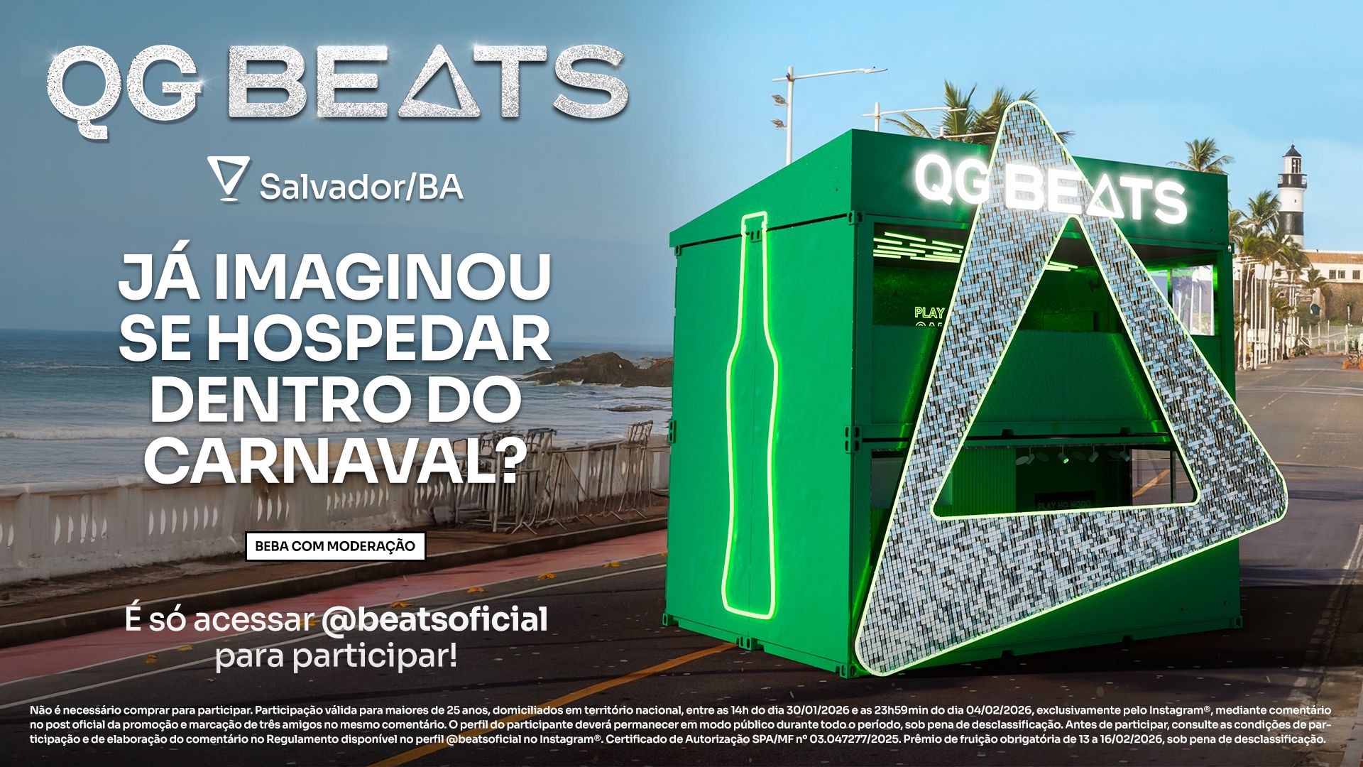 Beats instala hospedagem temporária no circuito do Carnaval de Salvador