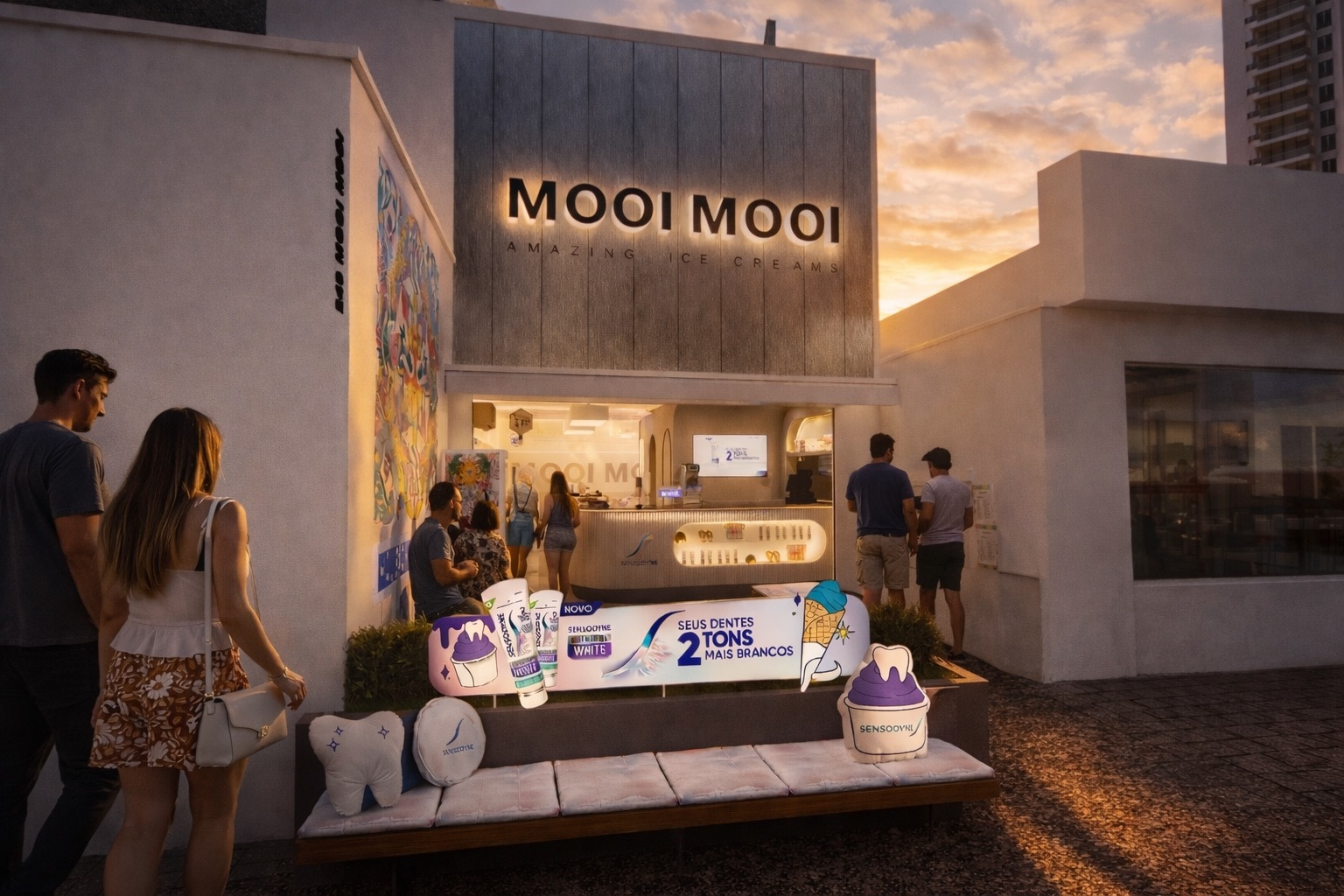 Sensodyne aposta em experiência presencial no verão paulistano