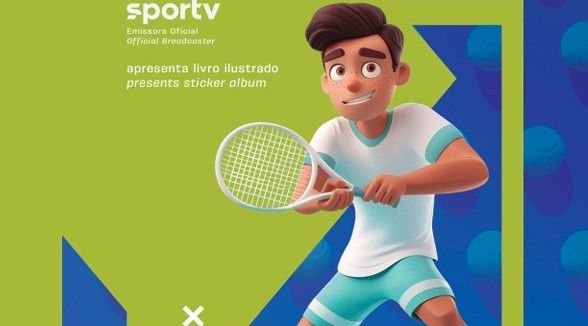 Sportv distribui álbuns de figurinhas no Rio Open 2026 e amplia cobertura