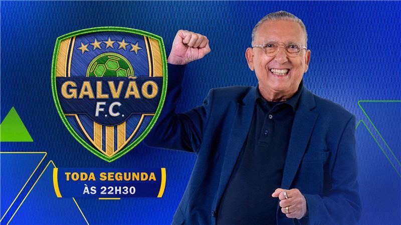 SBT estreia Galvão FC com Galvão Bueno no comando