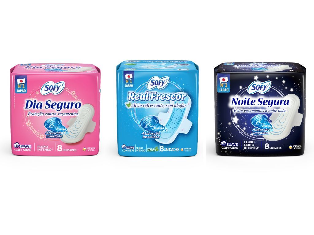Sofy chega ao Brasil com sua tecnologia em absorventes femininos