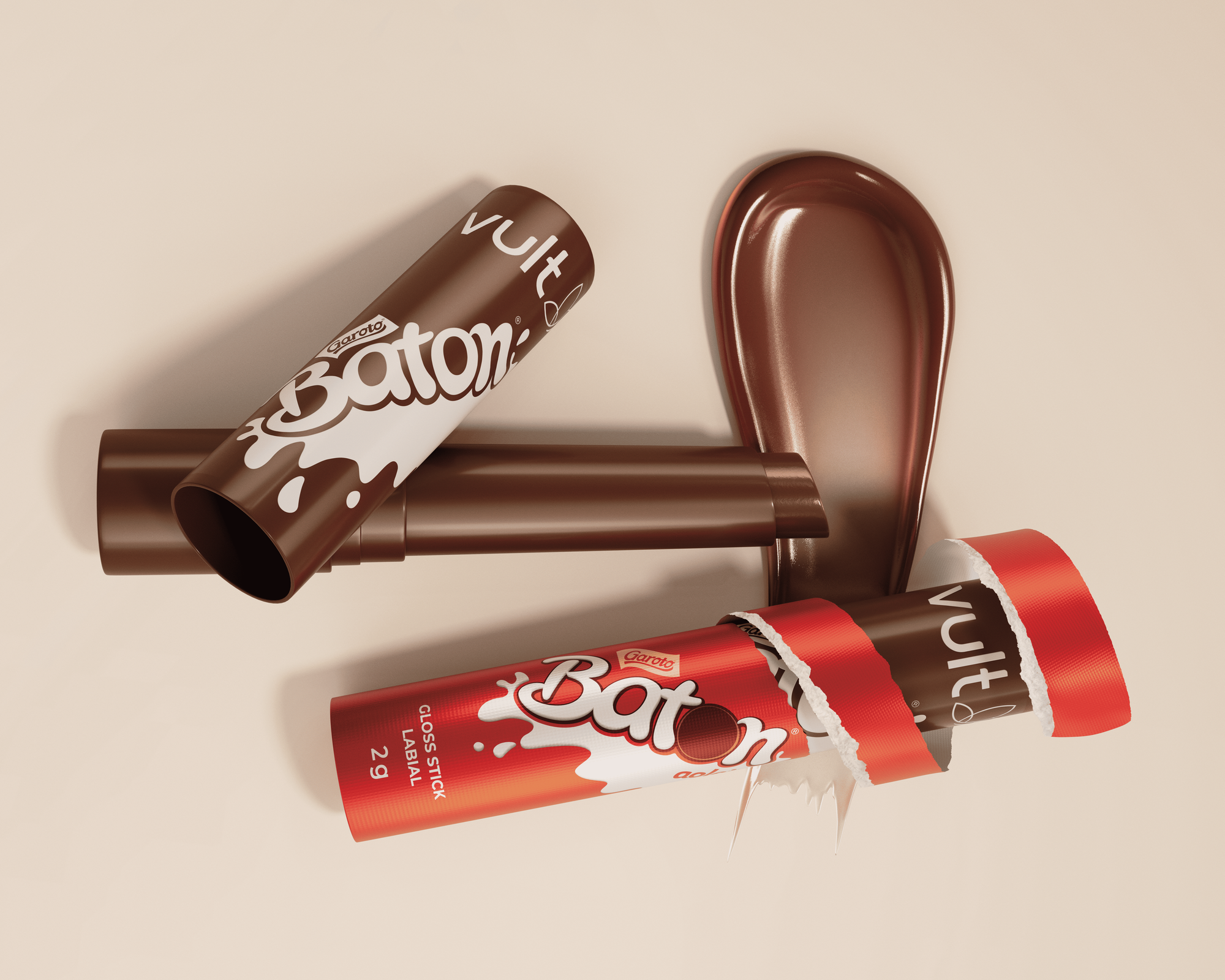 Vult brinca com a ideia de passar e comer Baton em collab inédita com Nestlé