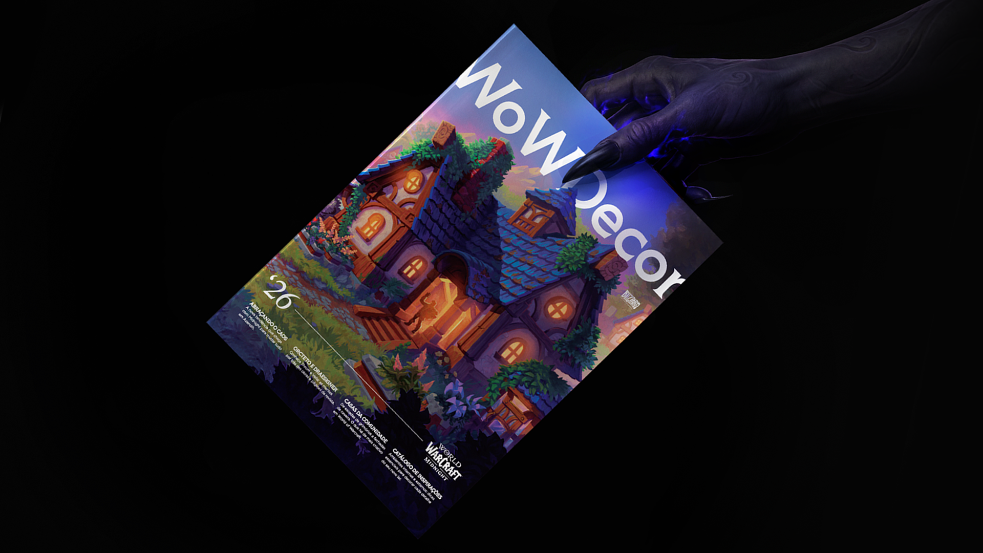Blizzard lança revista de decoração de WoW e reforça estratégia baseada em creators brasileiros