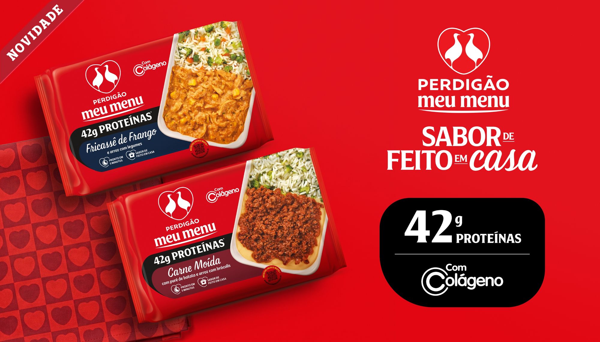 Perdigão Meu Menu apresenta novas refeições hiper proteicas e com preparo rápido