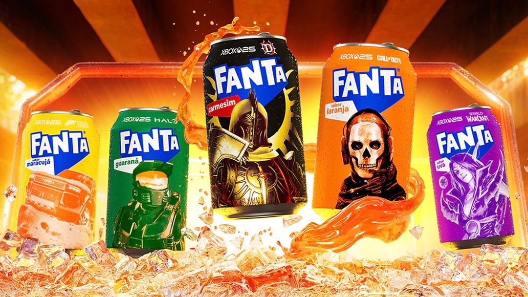 Fanta e Xbox lançam campanha com latas temáticas e desafios de gaming