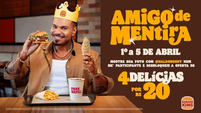 Burger King se junta à Naldo no Dia da Mentira