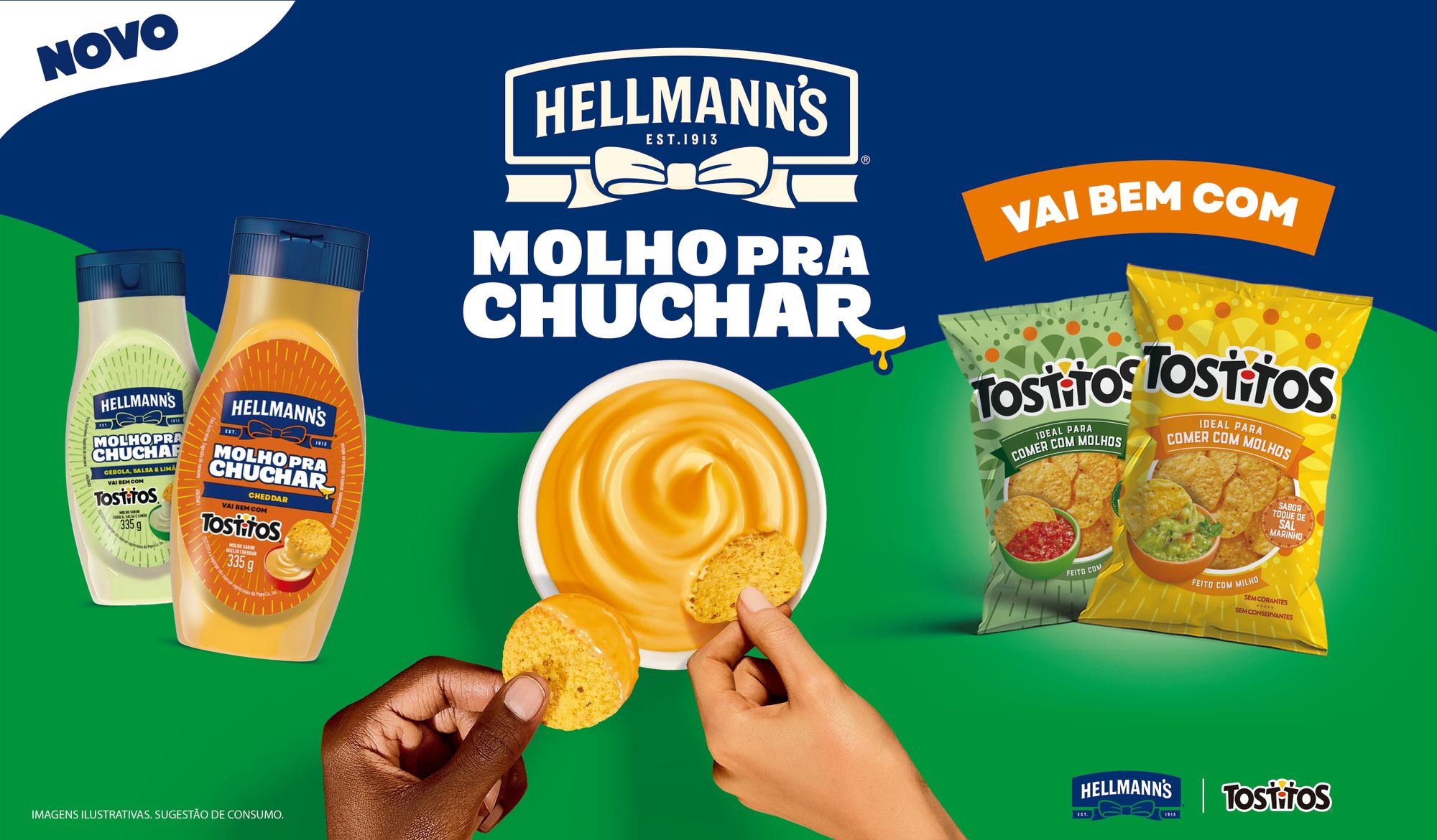 Hellmann’s e Tostitos lançam linha inédita de molhos para snacks