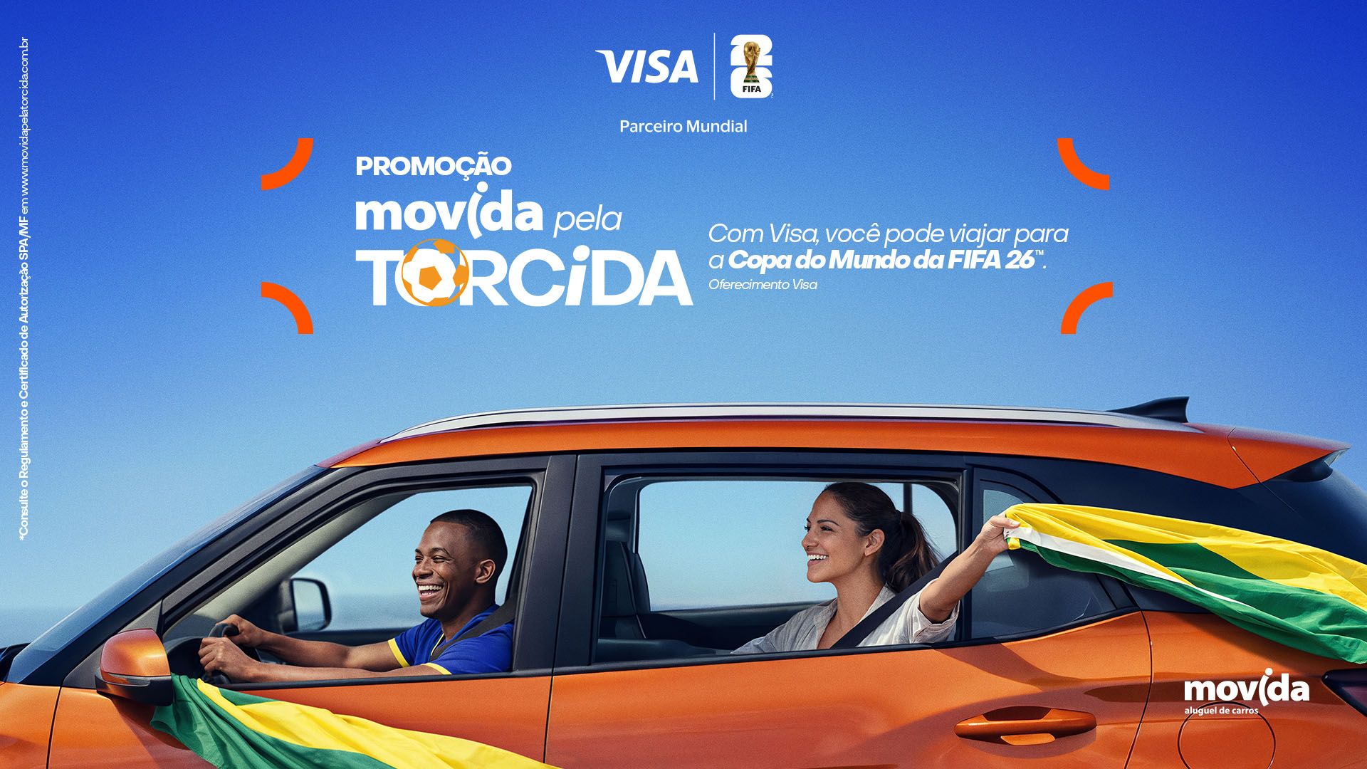 Movida e Visa apostam em campanha promocional com viagem para semifinal da Copa do Mundo