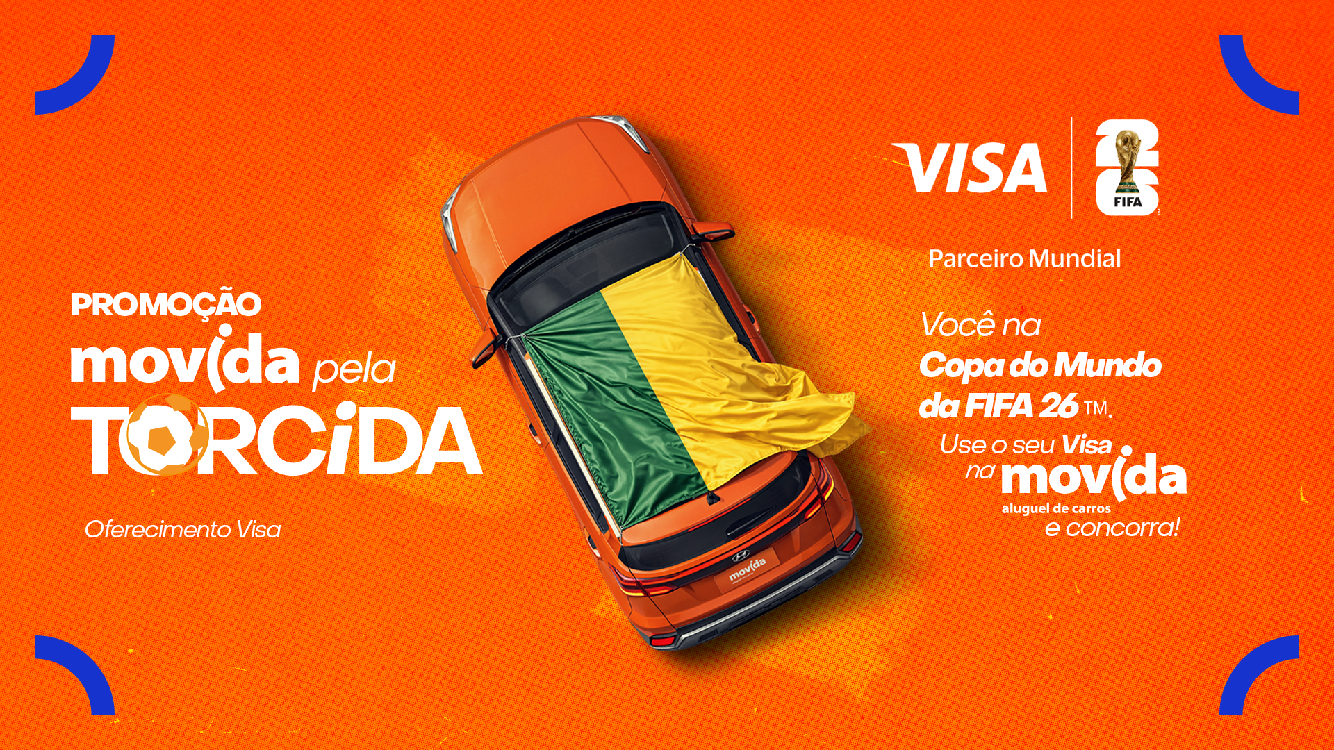 Movida e Visa apostam em campanha promocional com viagem para semifinal da Copa do Mundo