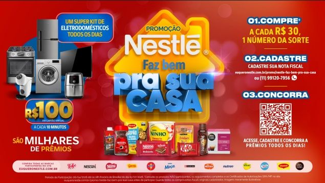 Nestlé estreia promoção 'Faz Bem pra Sua Casa' em abril com alcance nacional