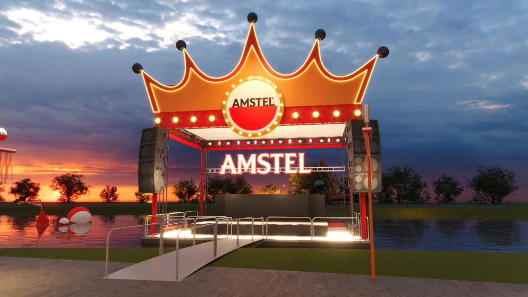 Amstel leva King’s Day a Recife e cria palco flutuante no Rio Pinheiros