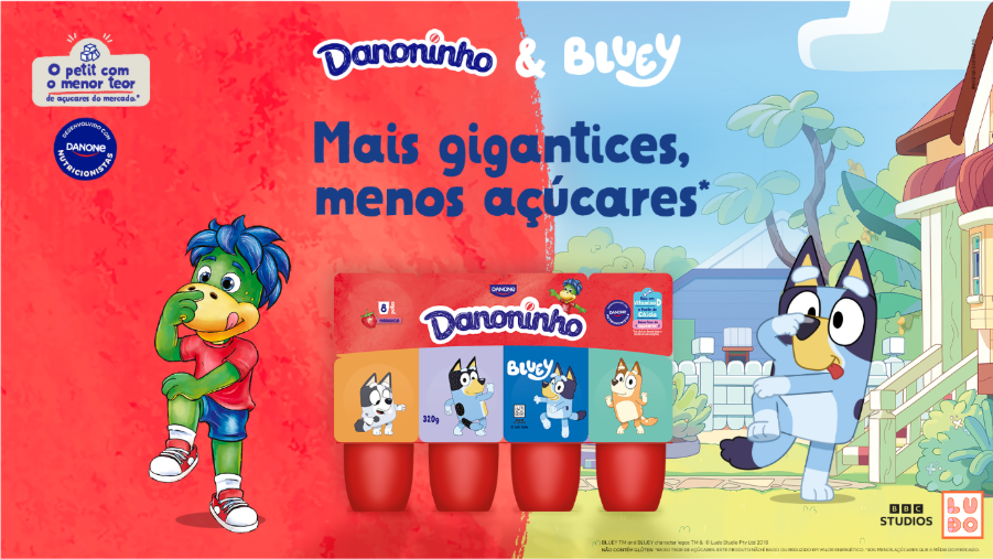 Danoninho lança embalagens temáticas em parceria com Bluey
