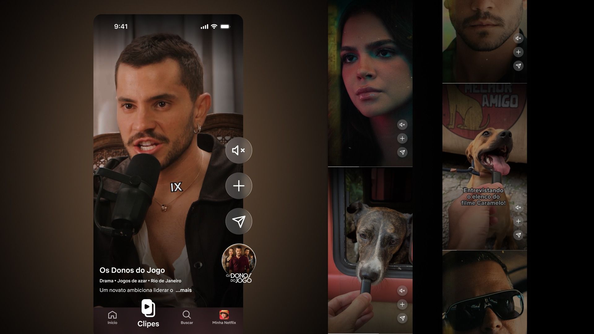 Netflix investe em experiência vertical para celulares