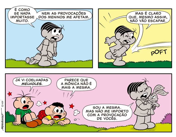 Turma da Mônica fica 'cinza' em ação que marca nova linha editorial da MSP