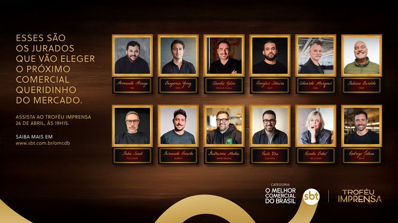 Troféu Imprensa revela júri técnico que escolherá 'O Melhor Comercial do Brasil'