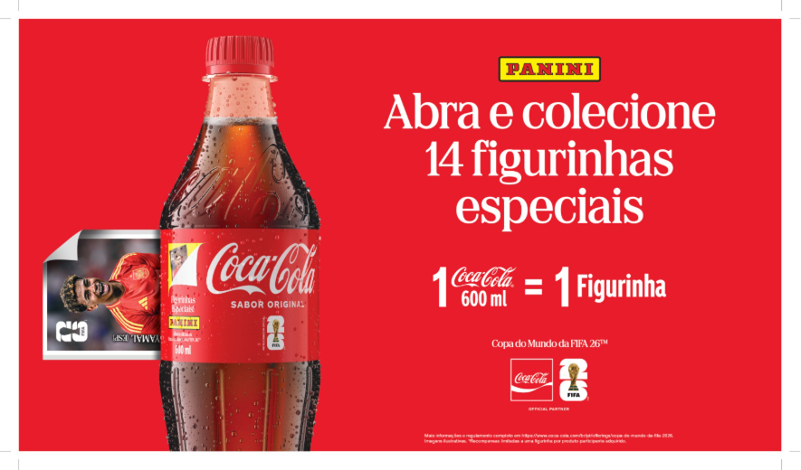 Coca-Cola e Panini se unem e apostam em nostalgia da Copa do Mundo Fifa