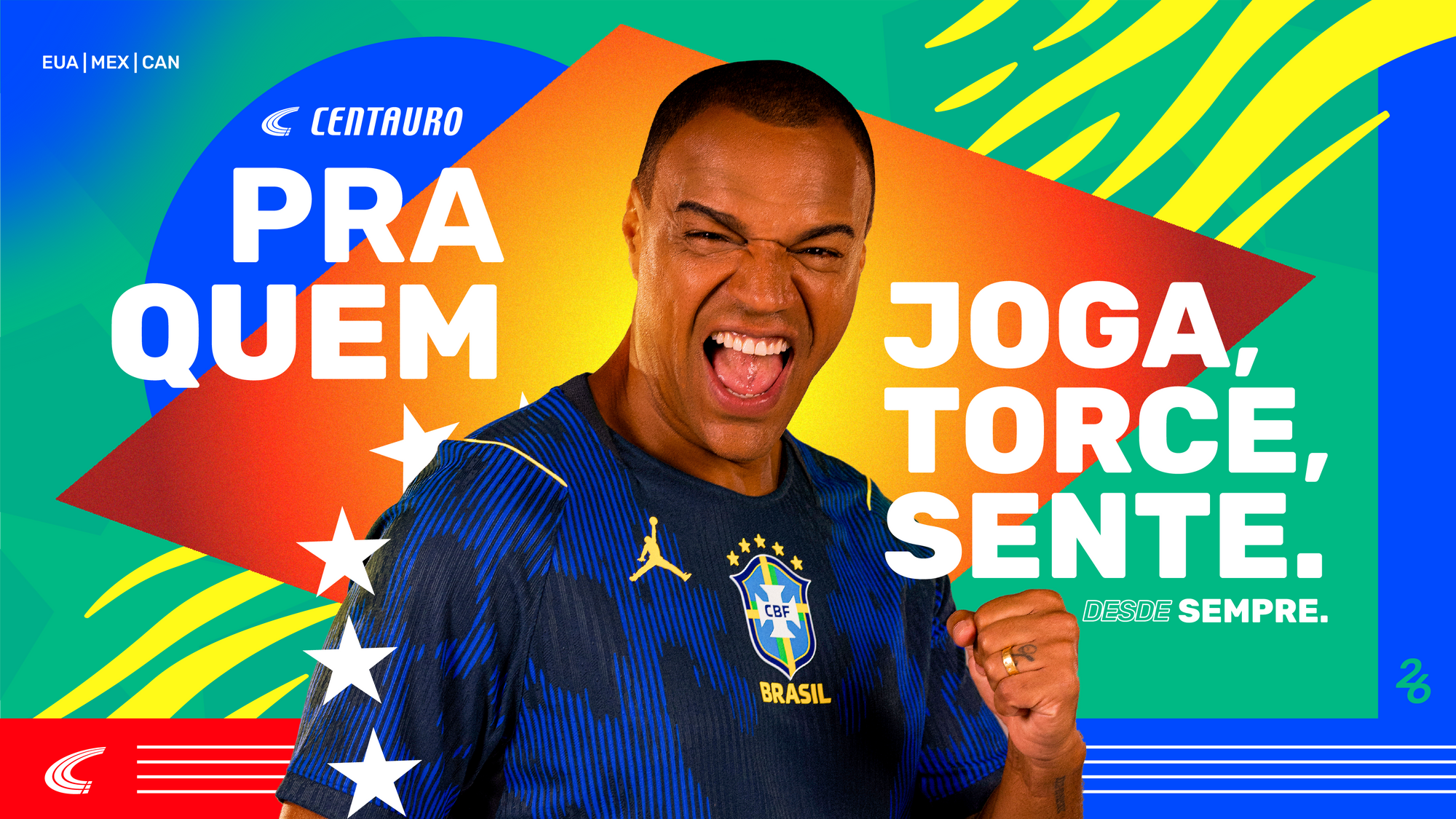Nova campanha da Centauro celebra a cultura do futebol brasileiro dentro e fora de campo