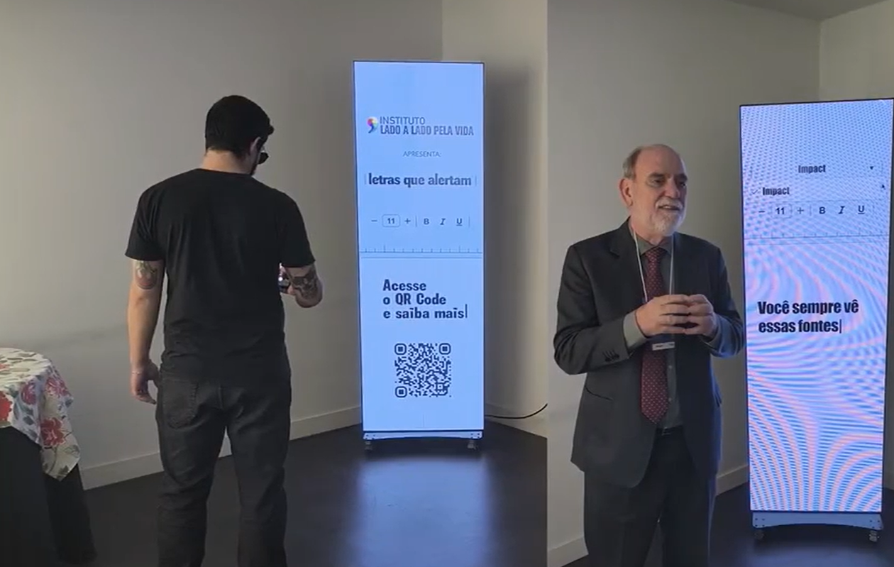 Instituto Lado a Lado cria fontes 'adoecidas' para alertar sobre melanoma