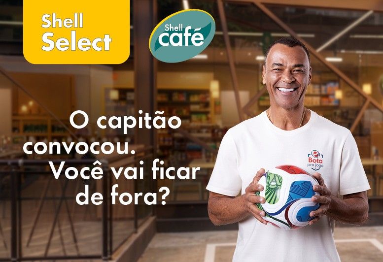 Shell Select lança promoção Bota pra Jogo e convoca o capitão do penta para entrar em campo com os consumidores