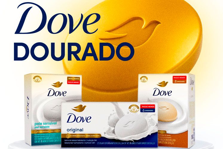 Dove cria promoção com barras douradas premiadas