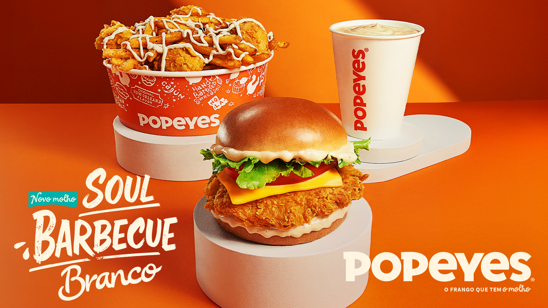 Popeyes apresenta novo molho Soul Barbecue Branco em edição especial