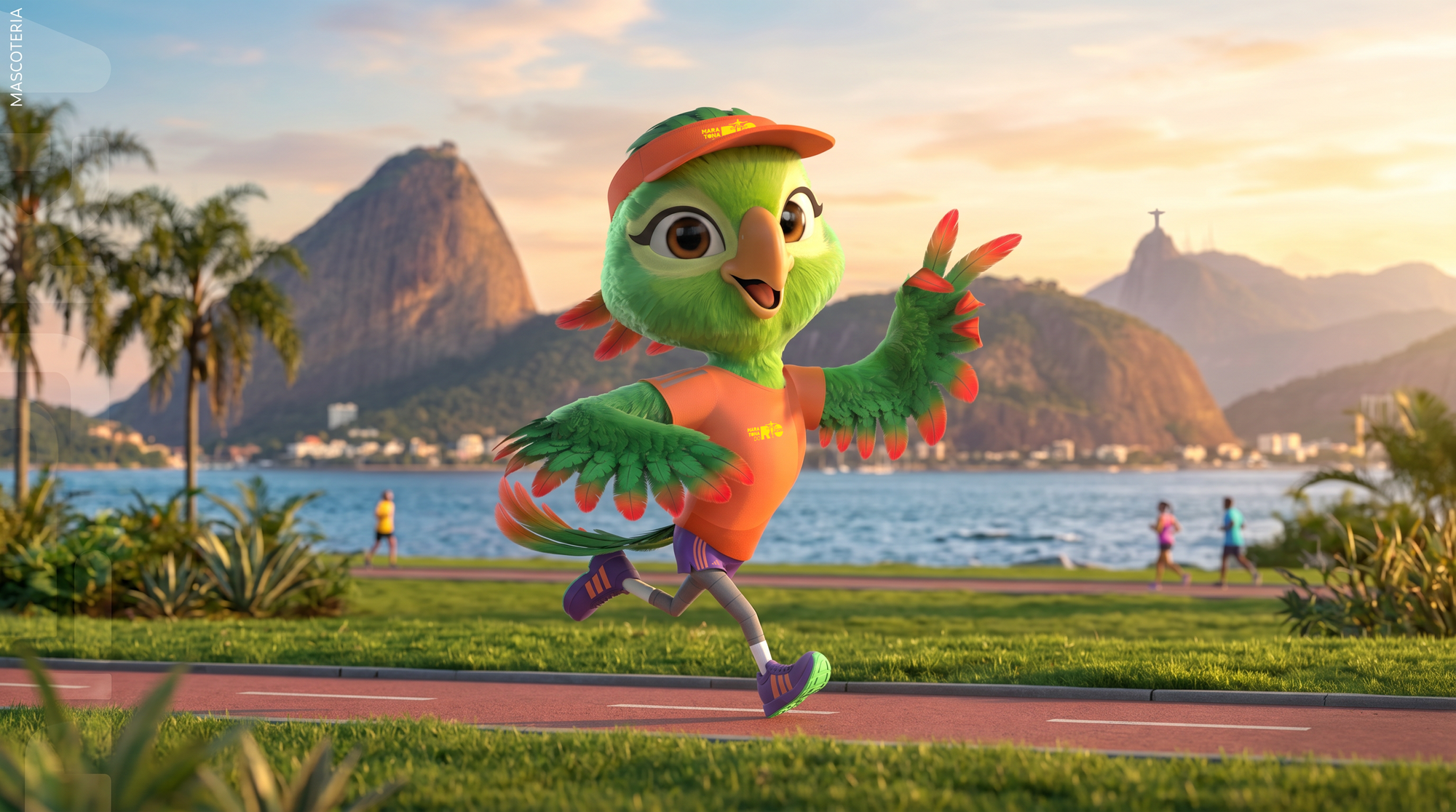 Maratona do Rio ganha primeira mascote oficial da história da prova