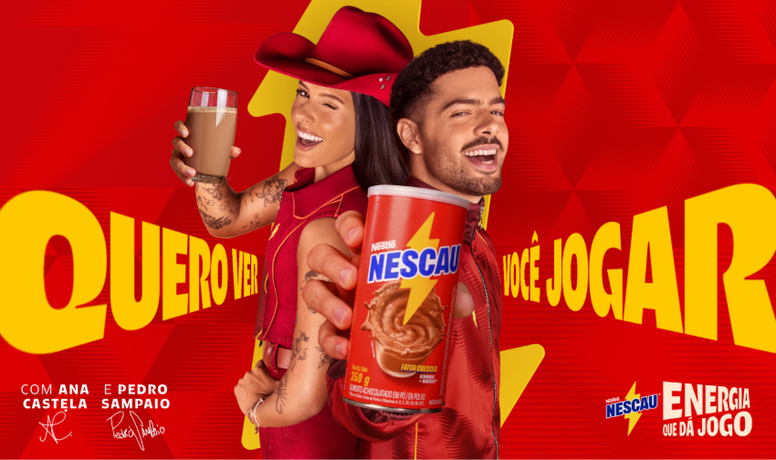 Nescau divulga maior campanha em 10 anos com Ana Castela e Pedro Sampaio
